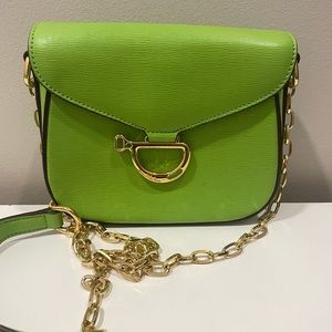 Ralph Lauren Lime Green Crossbody Bag